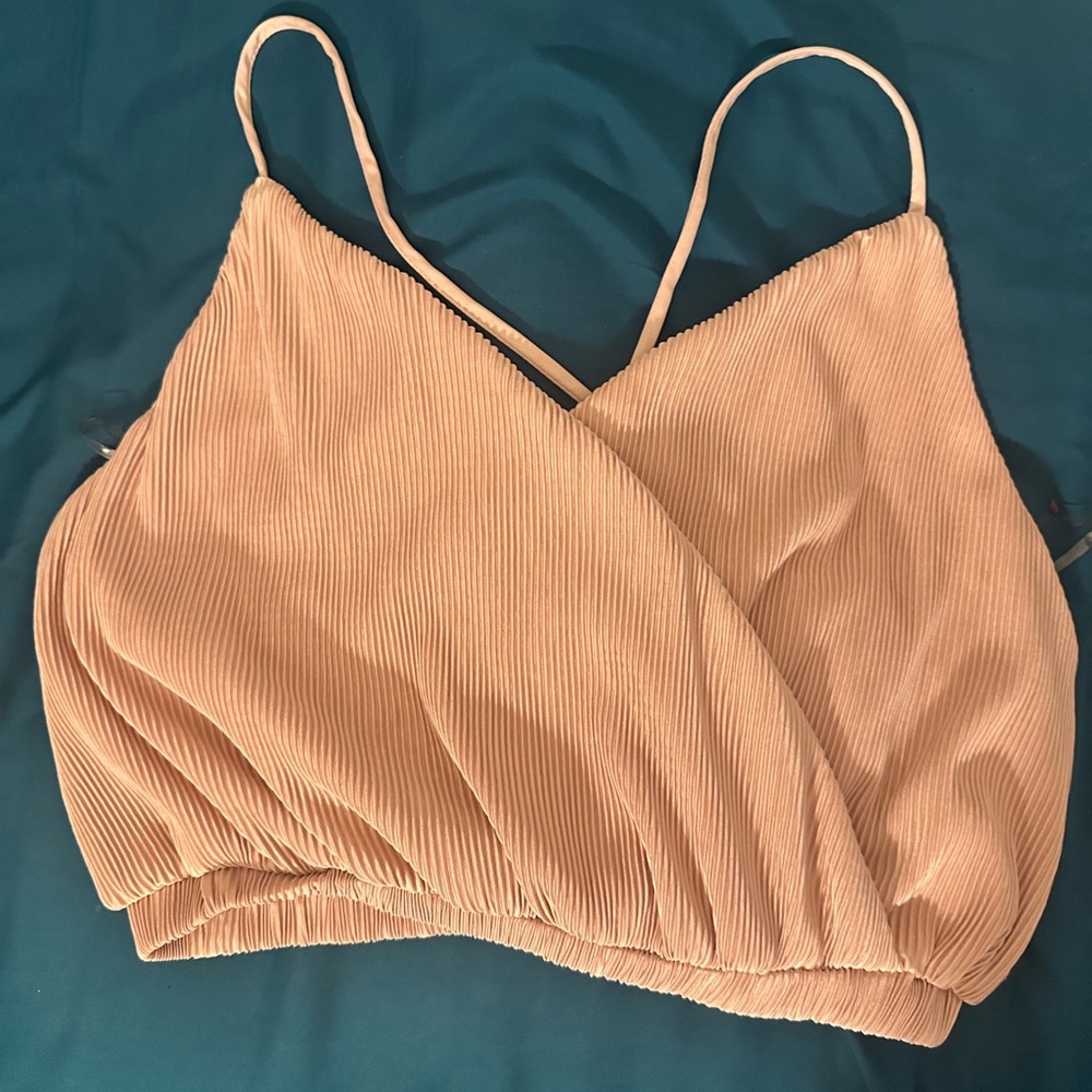 Fashion Nova Peach Crop Top